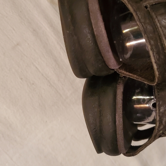 Mephisto Sam Fisherman Black Leather Closed Toe Sz. 10 Euro 44 Sandal - Picture 6 of 12